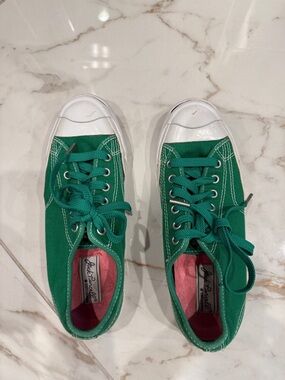 Converse Green Canvas Low Top Sneakers
